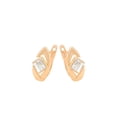 thumbnail image 1 of Elegantes Aretes Dama Rombo Brillante Swarovski Oro 18K Lam blanco Unitalla, 1 of 7