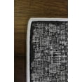 thumbnail image 3 of Stylish Area Rug (5.2 x 7.5 ft), Black, 100% Polyester | 650 g/m², 0.2 in Pile Height, Antibacterial & Eco-Friendly, Non-Slip PVC Dot Underside | Machine Washable,, 3 of 4