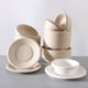 thumbnail image 3 of Cuenco de papel desechable de calidad alimentaria para fiestas, cuenco para cena, cuenco para barbacoa degradable para uso comercial doméstico, cuenco de bagazo espesado, 3 of 4