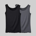 thumbnail image 2 of Timegard 2pc Tank Top for Women Plus Size Pajamas Round Neck Sleeveless Soft Solid Color Casual Tee Camis, 2 of 3