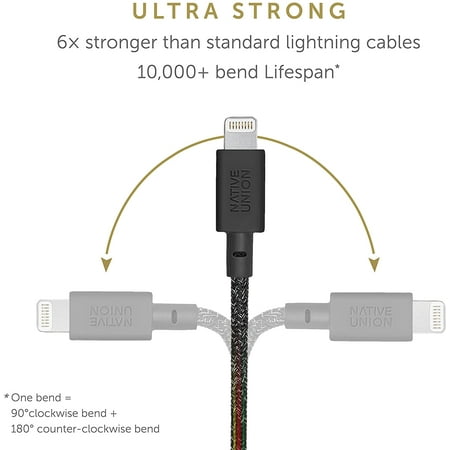 Native Union - Apple MFi Certified 10' Lightning-to-USB Type-A Cable - Cosmos