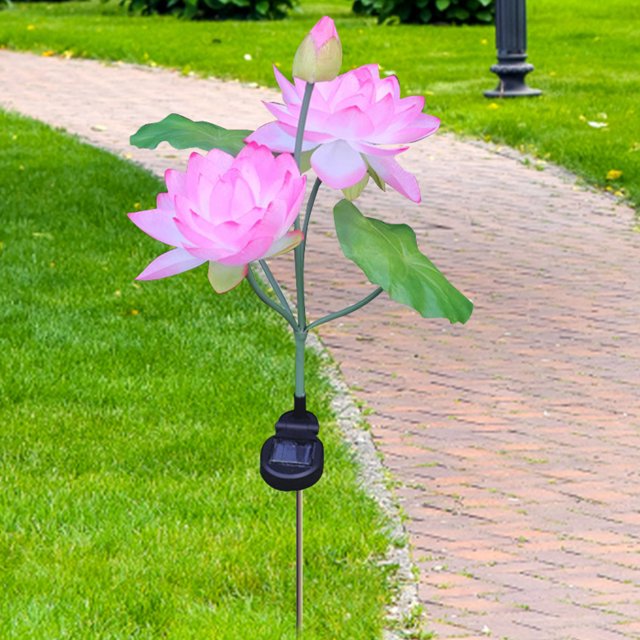 Luz Del Jardín 2 paquetes de luces estéticas IP65 impermeables solares realistas para decoración exterior