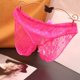 thumbnail image 3 of Gibobby Ropa Interior Sexy Calzoncillos de encaje para mujer Ropa interior sexy Bragas en la Calzoncillos Íntimos abiertos en la cintura(Rosa, L), 3 of 3
