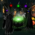 thumbnail image 6 of Halloween Decorations Outdoor, 3 Witches Holding Hands, Light Up Halloween Witches Garden Stake with Sound-Activated Sensor, Witches Decorations for Garden Yard Lawn Haunted House (3PCS), 6 of 10