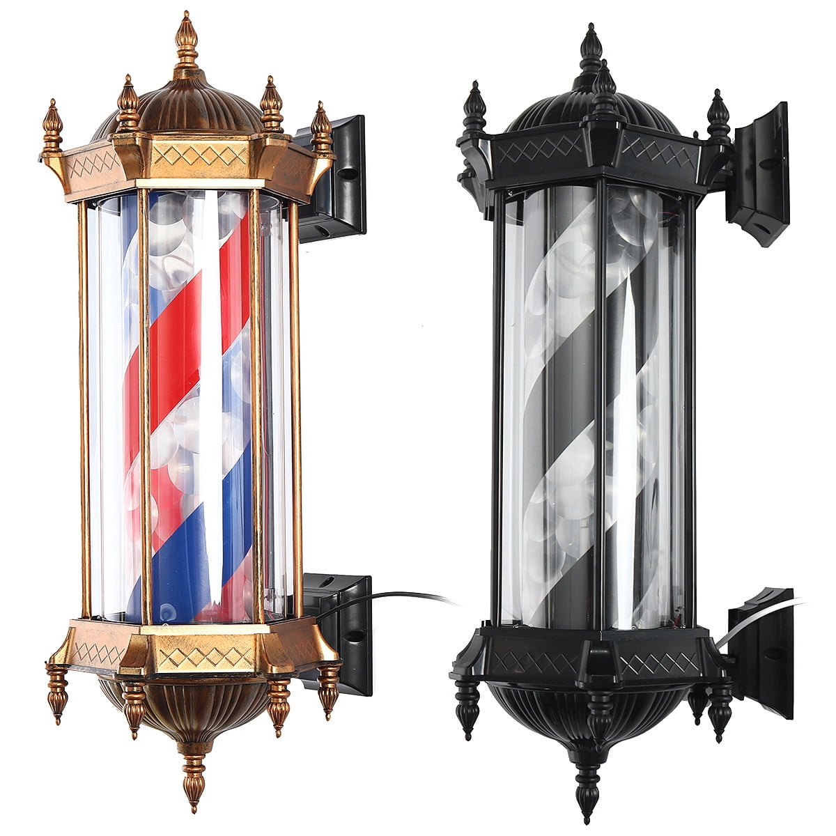 Color : B Rotating Salon Sign Light Salon Barber Shop Sign YANJ LED Barbers Pole Retro Vintage Roman Palace Lamp White Red Blue Outdoo. Color : B Rotating Salon Sign Light Salon Barber Shop Sign YANJ LED Barbers Pole Retro Vintage Roman Palace Lamp White Red Blue Outdoo.