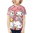 thumbnail image 7 of Hello Kitty T Shirts For Girls Boys, 3d Print Cartoon Graphics T Shirt, Youth Crewneck T-Shirt, Unisex Short Sleeve Top Tees Age 4-16 Years, 7 of 7