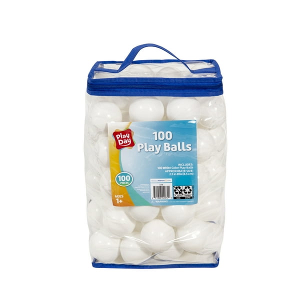 Play Day 100 Play Balls White