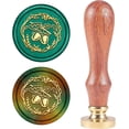thumbnail image 1 of 1PC Brass Sealing Wax Seal Stamp Removable Wood Handle Acorn pattern 25mm, 1 of 7