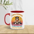 thumbnail image 4 of I Like Fishing, and My Australian Shepherd, and Maybe 3 People. Happy Father's Day 11oz Accent Two-tone Mug Aussie Dog Lover Gifts Coffee Tea Cup - 00004, 4 of 5