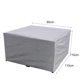 thumbnail image 2 of Abdeckung Gartenm?bel, Rechteckige Für Gartentisch M?belset, Schneeschutz Wasserdicht Staubdicht Anti-UV Atmungsaktives, Wasserdicht & Winterfest Oxford 210D, Grau,210x110x70cm, 2 of 6