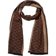 thumbnail image 2 of SSLR Mens Winter Warm Scarf Plaid Tassel Scarf Soft Long Scarves, 2 of 6