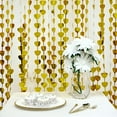 thumbnail image 5 of BalsaCircle Metallic Gold Heart 6 feet Foil Tassels Fringe Backdrop Curtains Party Events, 5 of 8