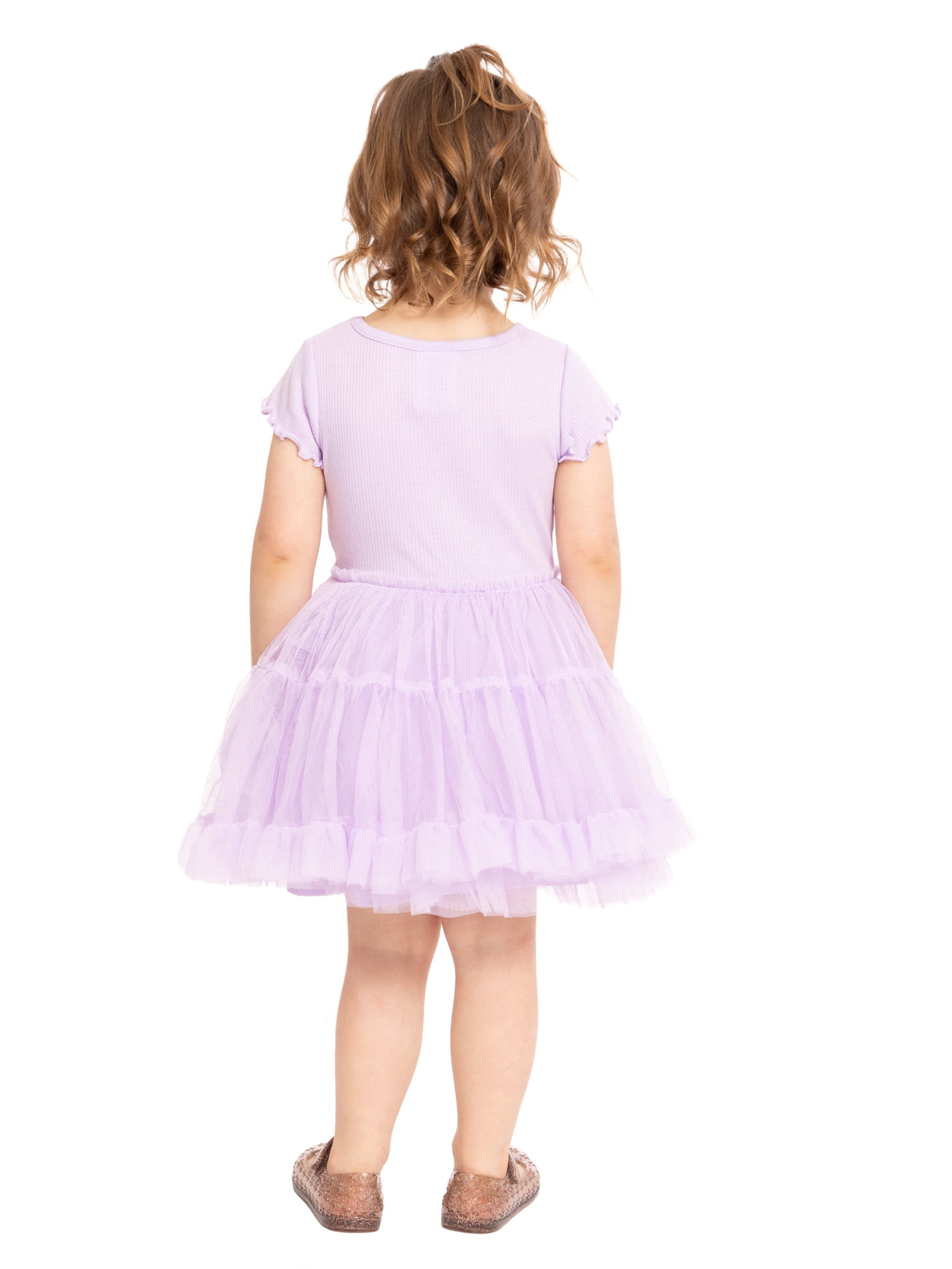 The Little Mermaid Ariel Toddler Girls Graphic Tutu Dress with Short Sleeves, Sizes 12M-5T