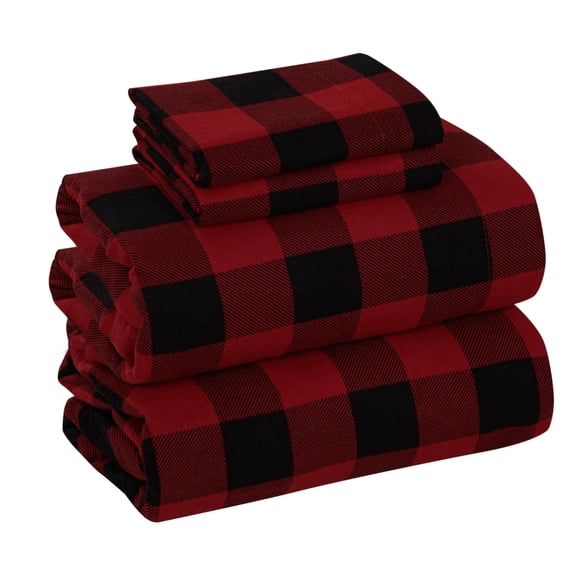 Juego de cama de franela Bliss Casa, 100% algodón, tamaño doble