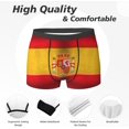 thumbnail image 2 of SEVEBJ Spain Flag Spanish Man Boxer Briefs Knickers Elastic Underpants Breathable Trunks, 2 of 6