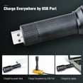 thumbnail image 2 of MCCC Small LED Flashlight Rechargeable with 12V Cigarette Lighter Socket and USB Charger for Vechicle Car Easy to Carry, 2 of 5
