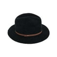 thumbnail image 3 of CTM  Chenille Ribbed Knit Fedora with Hatband (Women), 3 of 4