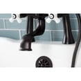 thumbnail image 4 of Kingston Brass KS228PXORB Kingston Three-Handle 2-Hole Deck-Mount Clawfoot Tub Faucet with Hand Shower in Oil Rubbed Bronze, 4 of 8