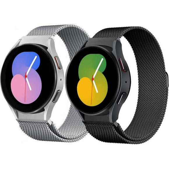 XIHAMA Bands for Samsung Galaxy Watch 6/5/4/7/FE Band 40mm 44mm/Classic 47mm 43mm 46mm 42mm Women/Men,Magnetic Loop Strap for Samsung Galaxy watch 5 Pro band 45mm,No Gap Metal Mesh Correa Wristband