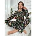 thumbnail image 5 of WEHUSE Pajamas Women's Long Sleeve Pj Set Soft 2 Piece Loungewear Sleepwear with Jogger Pants, 5 of 7