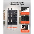 thumbnail image 3 of KFFKFF Gun Rack, Wall Mount, Tactical Rifle Shotgun Handgun Storage, Heavy-Duty PVC Panels & Steel Wall Racks, Securely Holds up to 2 Rifles & 4 Pistols, 3 of 9