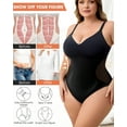 thumbnail image 5 of USEASY Shapewear for Women Plus Size Tummy Control Seamless Thong Shapewear Bodysuit Full-Body Faja Body Shaper Built-in Bra, 5 of 7