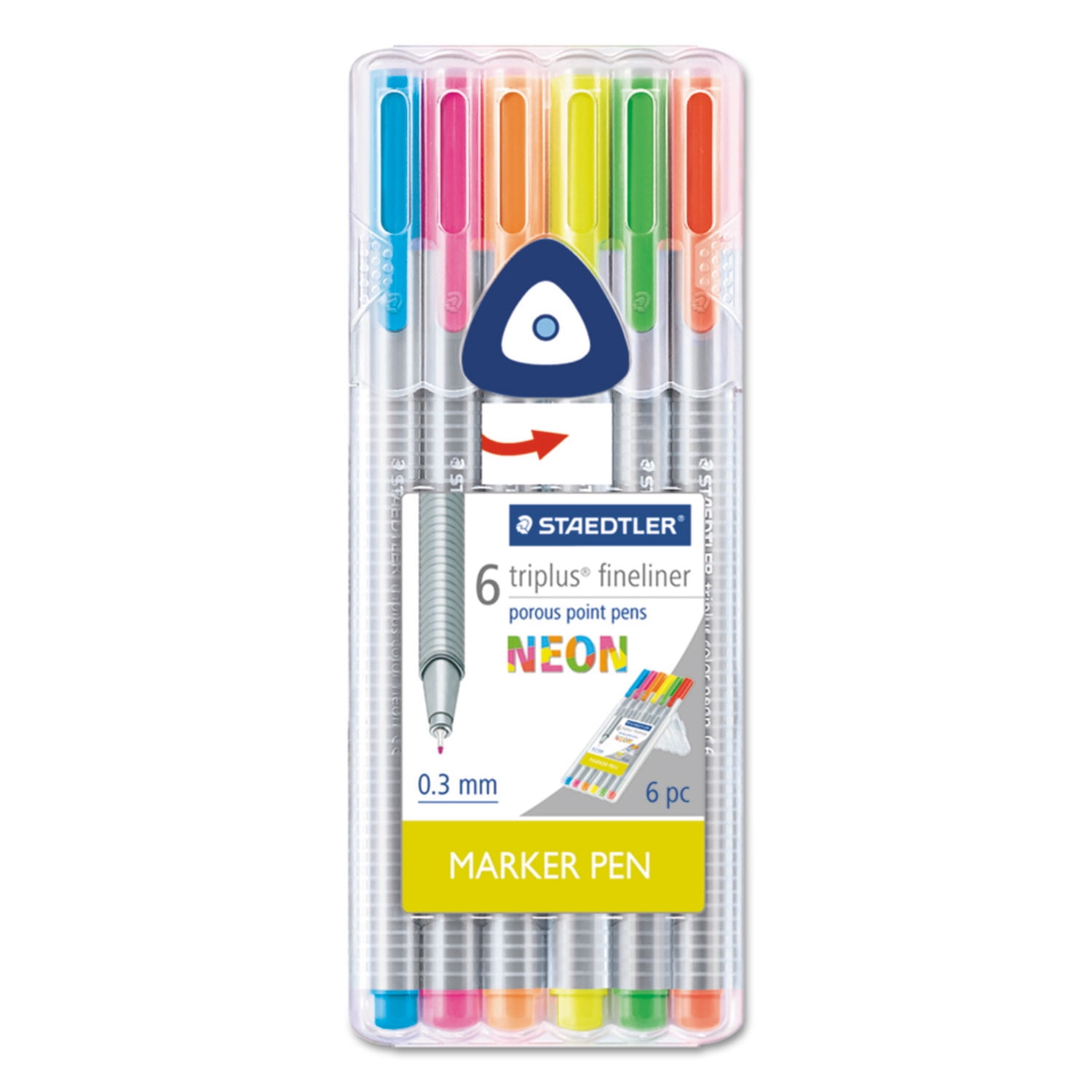 Staedtler triplus Fineliner Marker, Super Fine, Water-Based, 42 Color Set -STD334C42