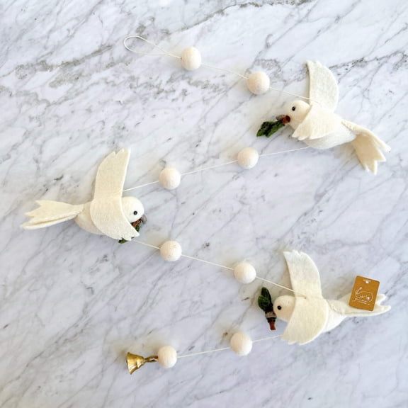 Felt Dove Garland