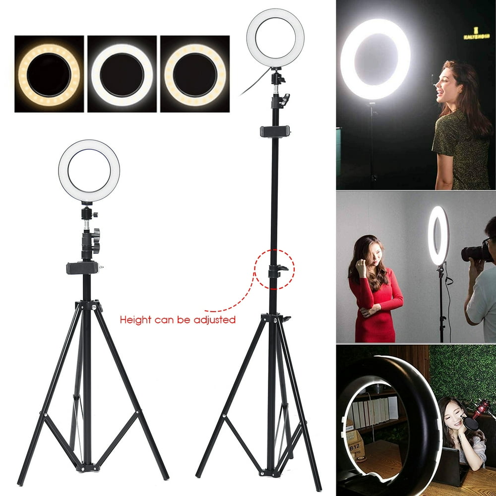 83 Stand Tripod Ring Light Tripod Beauty Light USB LED Ring Hree Color