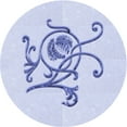 thumbnail image 1 of Ahgly Company Indoor Round Patterned Lavender Blue Area Rugs, 8' Round, 1 of 6