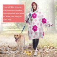 thumbnail image 4 of Wearable Oversized Blanket,Pioneer Flower Floral Print Pattern Wearable Blanket Hoodie for Adults,Cozy Hooded Blankets with Super Pockets,Super Warm Fuzzy Pullover for Women & Men, 4 of 6