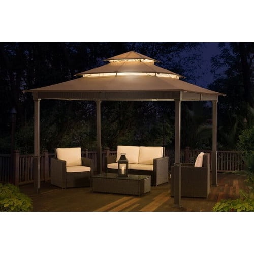 Sunjoy 10 Ft. W x 10 Ft. D Metal Permanent Gazebo by Sunjoy