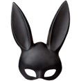 thumbnail image 1 of Nirvana Rabbit Mask Black Masquerade Mask Rabbit Eye Mask With Ears Rabbit Mask Halloween Party Cosplay Fancy Dress for Women, 1 of 4