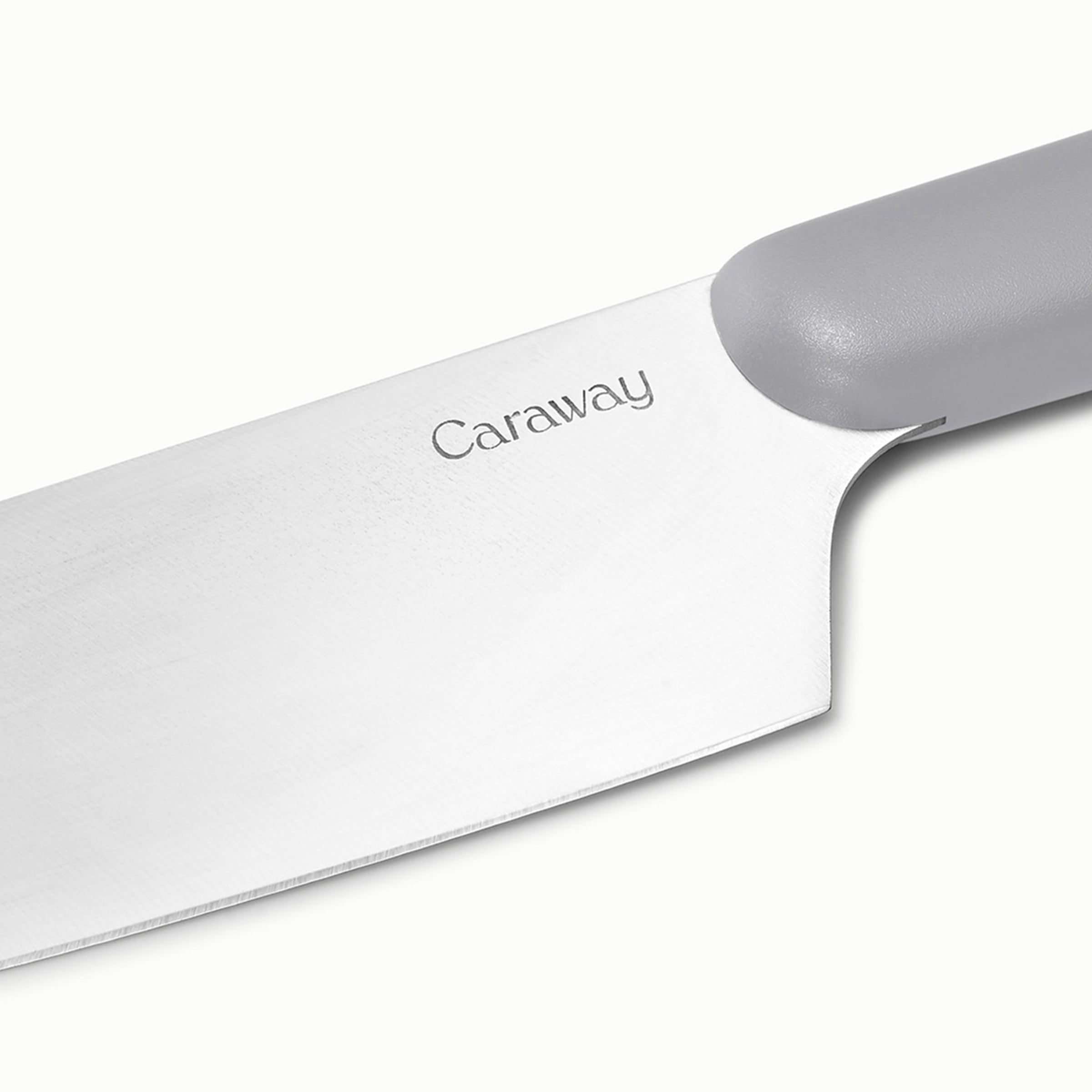 Caraway 5 Piece Knife Set - Premium German Steel Blade Kitchen Knives - Ergonomic Handles - No Microplastics - Gray
