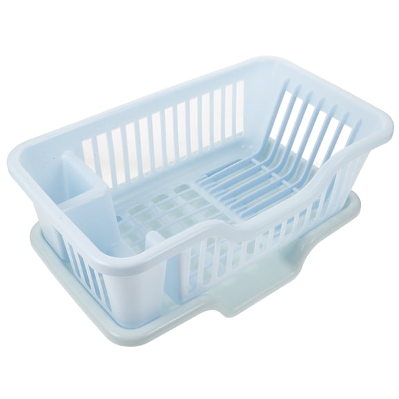 HEANUJJ Dish Storage Rack Plastic Sky-blue 1Pack