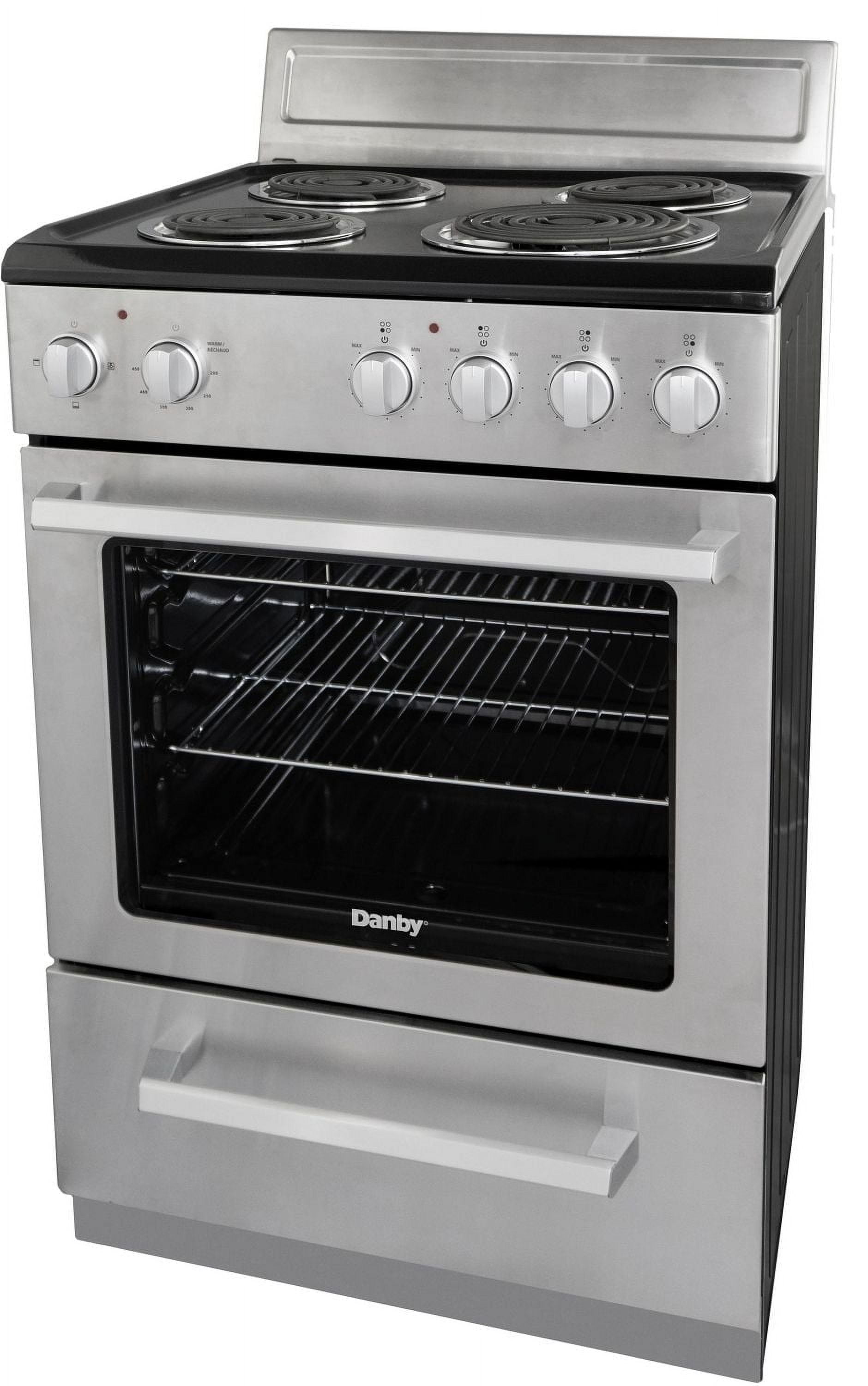 Danby DERM240BSSC Cuisinière électrique de 24 po de largeur en Acier Inoxydable
