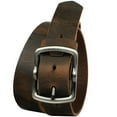 thumbnail image 3 of Rocky River Distressed Leather Belt by Nickel Smart® - Nickel Free Belt Buckle, 1.5 Inch Wide Strap of Full Grain Distressed Leather, Hypoallergenic Bottle Opener Buckle, Made In USA, 3 of 6