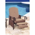 thumbnail image 2 of BrylaneHome Outdoor Preminum Steel Frame Oversized 350LB Weight Capacity Recliner Chair Wide Seat Patio Yard Garden, 2 of 6
