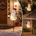 thumbnail image 5 of Ltvvegg 31in Solar Snowman Light Decorations, Solar Christmas Lights Outdoor with Stake, Outdoor Waterproof Solar Powered Garden Snowman Lights, Christmas Yard Decor, 5 of 7