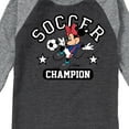 thumbnail image 3 of Disney - Soccer Superstar - Toddler And Youth Raglan Graphic T-Shirt, 3 of 6