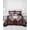 Red, variant on Quilts Full Size, Brown Southwest Soft Comforter Bedding Set for Bed, Western Rustic Ethnic Mexican Aztec Lightweight Quilted Bedspread with Pillow Cover(2 Pieces) for All Season, 78x90 Inch