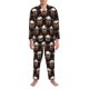 thumbnail image 3 of Balery Butterfly Skull Pijama para Hombre de Dos Piezas con Manga Larga, Conjunto de Dormir y Descanso Suave con Bolsillos-Small, 3 of 7