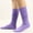 Purple, variant on Socks for Women Solid Warm Stockings From The 1980s To 1990s Super Long Tight Knit Pile Socks