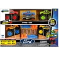 thumbnail image 7 of Monster Maniacs Ford Switch 'Ems 24 Piece Vehicle Gift Set, Friction Powered Vehicle Set with 4 Truck Chasis, 6 Truck Bodies Plus Accessories, Children Ages 3 Years and Up, 7 of 7