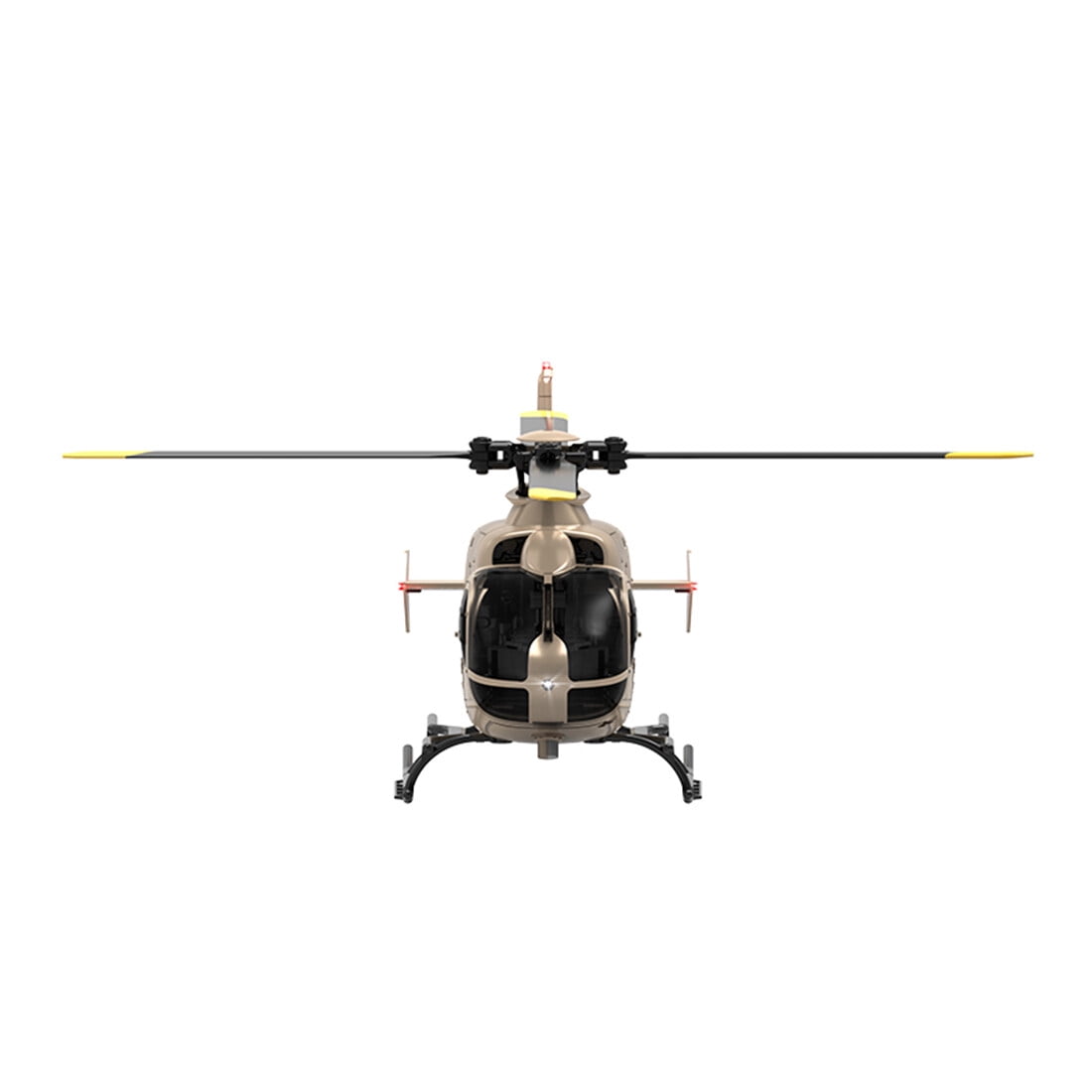 RC-ERA C123 EC135 RC Helicopter 6CH Brushless Direct Drive Aircraft with Optical Flow Positioning, Altitude Hold, 6 Axis Gyro, 3D Roll, 2.4G Remote Control RTF for Adult Beginners - 4PCS Battery