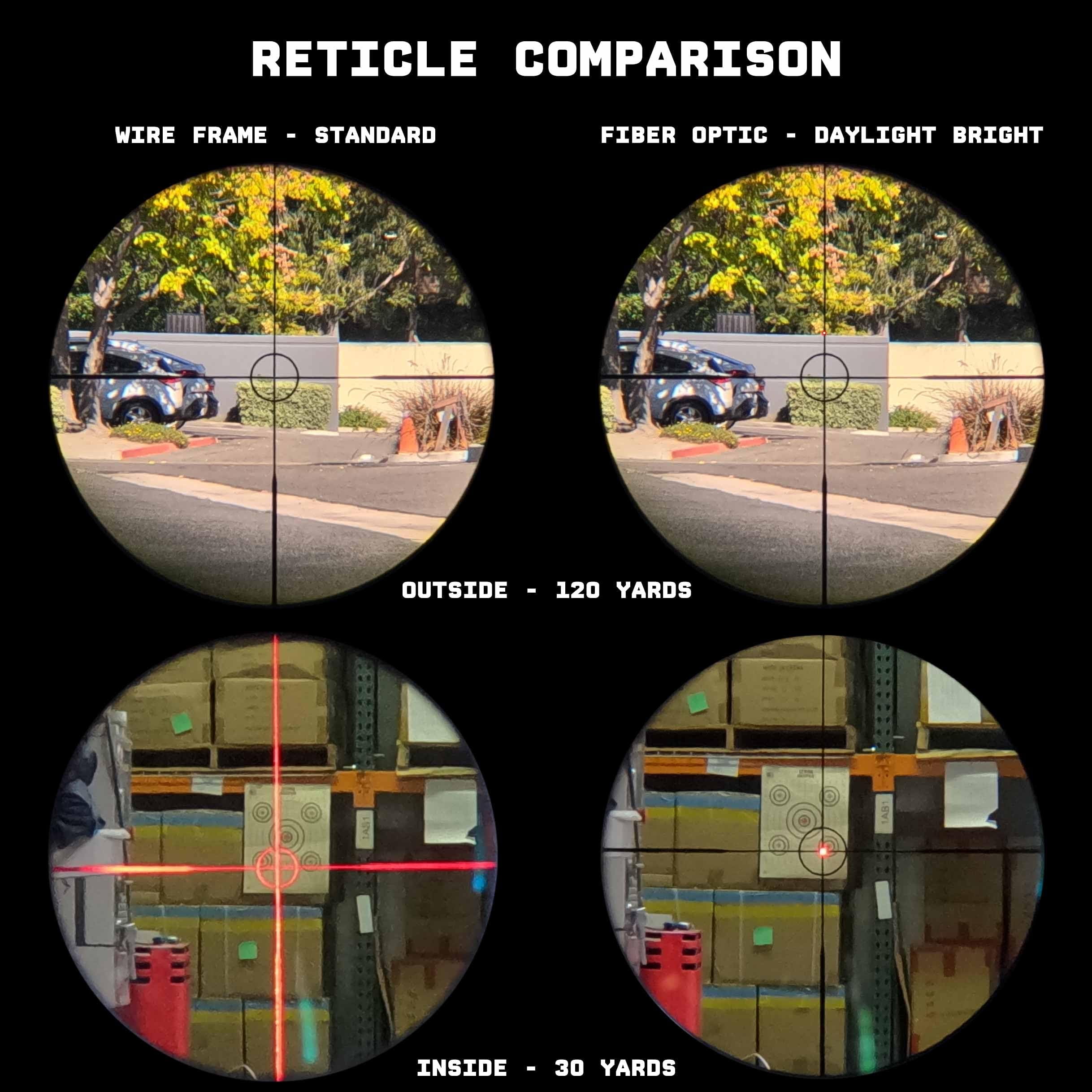 Monstrum Beast 4-12x44 Rifle Scope with Side Focus and Offset Scope Mount | Black | FIB01 Daylight Bright Reticle
