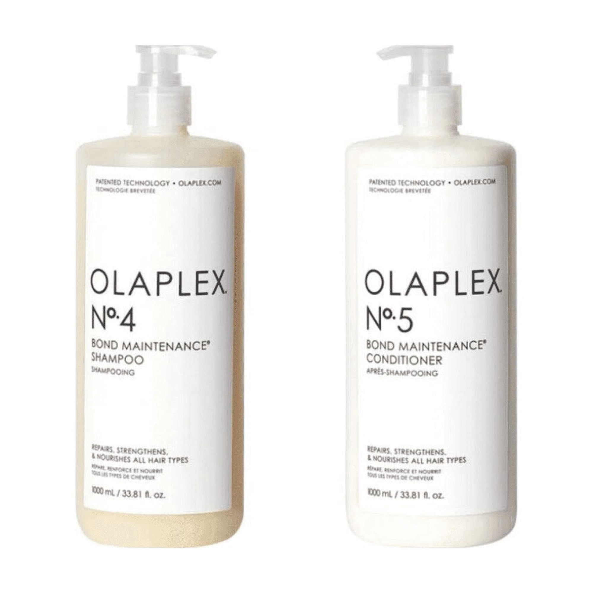 Olaplex No. 4 Shampoo & No. 5 Conditioner W/Pump 33.8 fl oz