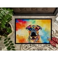 thumbnail image 3 of Carolines Treasures DAC2477MAT 0.15 x 18 x 27 in. Bullmastiff Hippie Dawg Doormat, 3 of 6