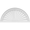 thumbnail image 3 of Ekena Millwork 24"W x 12"H x 2"P Half Round Sunburst Architectural Grade PVC Pediment, 3 of 7