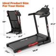 thumbnail image 5 of Winfita 3-in-1 Foldable Incline Treadmill with 14-inch Screen, 3.5 HP Quiet Motor, Smart Handrail, Real-Time Display, 300 Lb Capacity Workout, 5 of 8